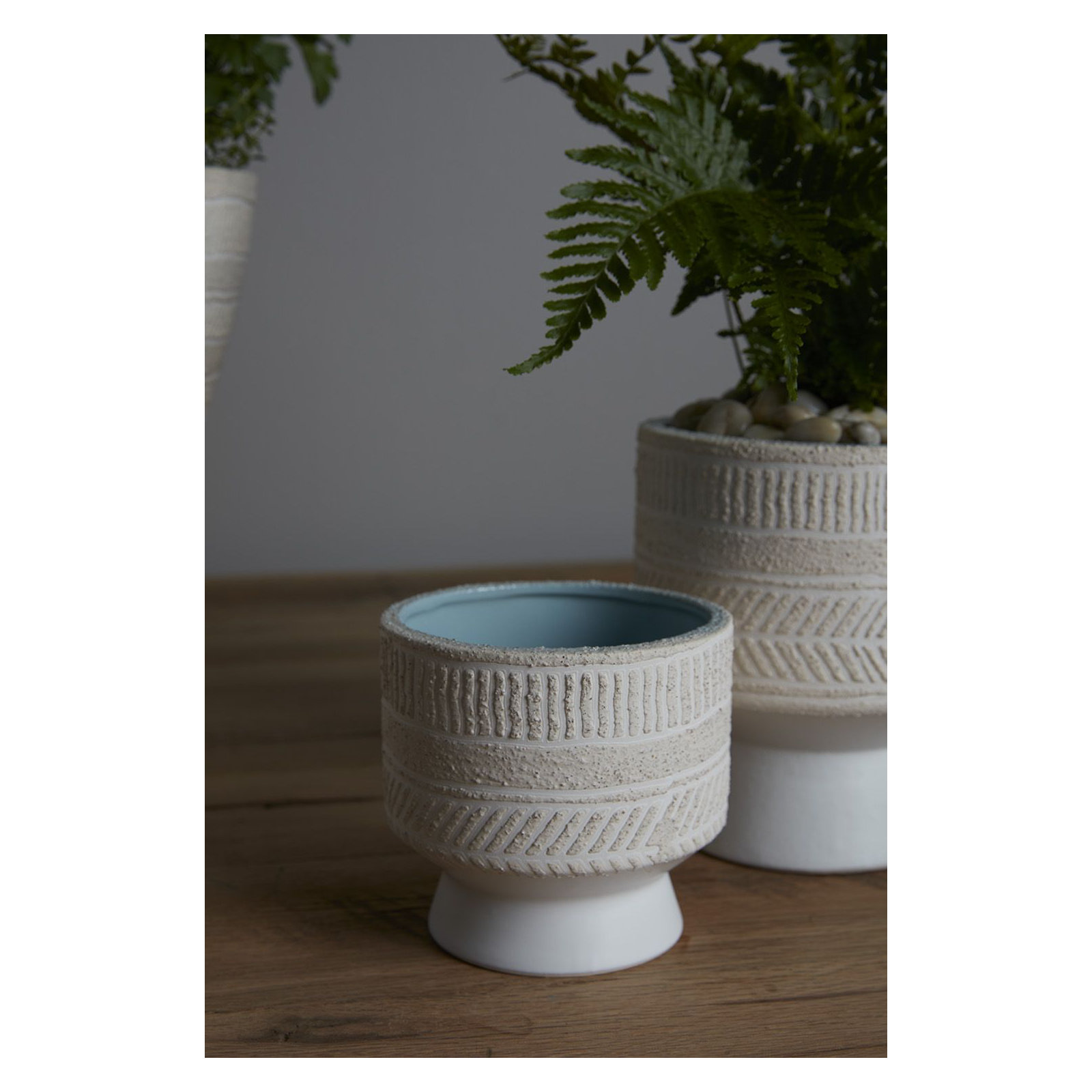 Ceramic Pot Planter, 4.25" H x 4.5" W x 4.5" D