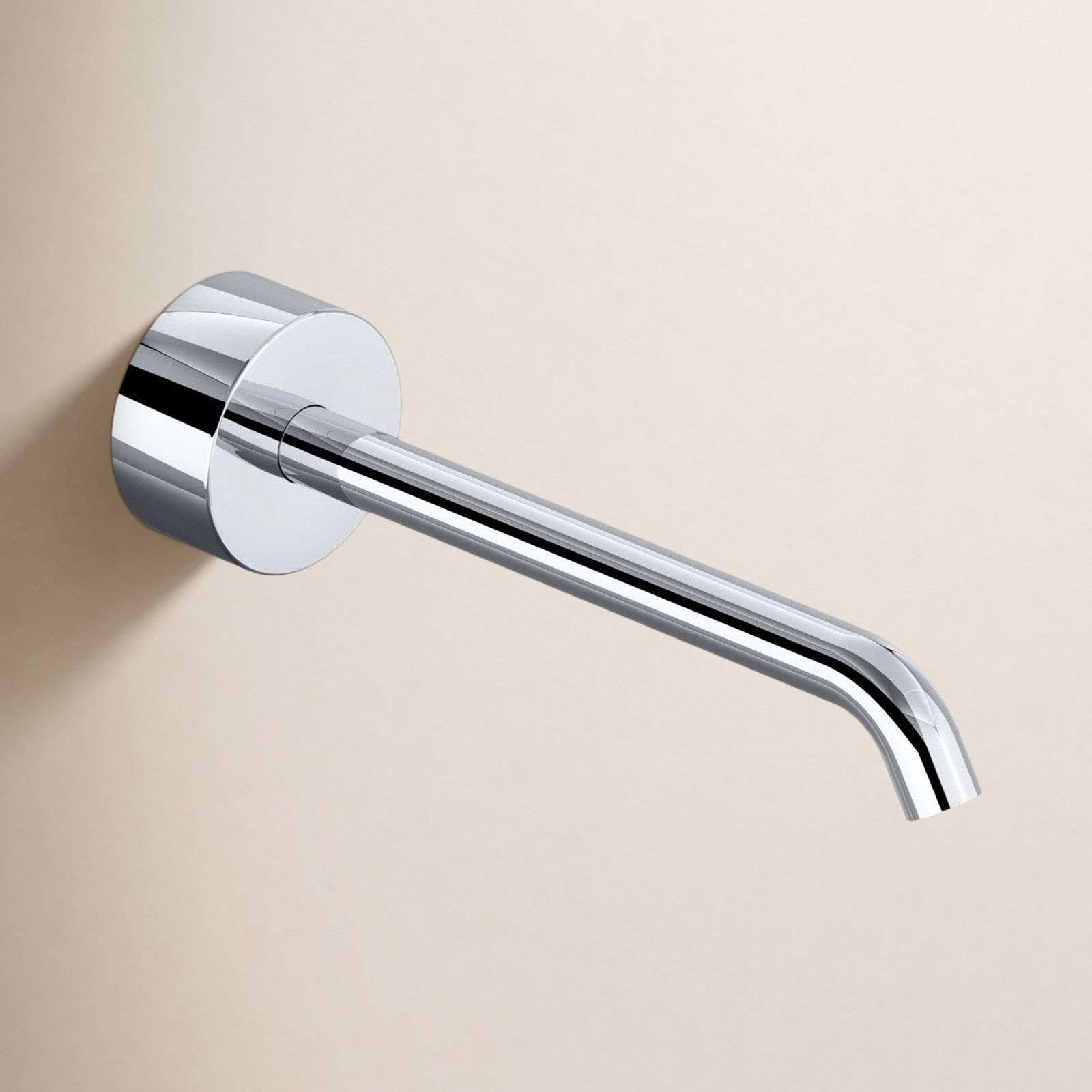 Terrell Wall Tub Spout, Polished Chrome