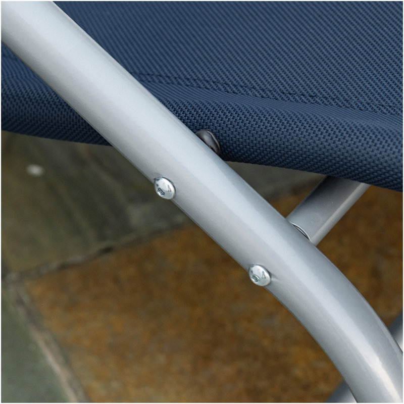 Chaise berçante d'extérieur avec fauteuil détachable avec coussin détachable et tissu résistant à l'eau pour l'extérieur