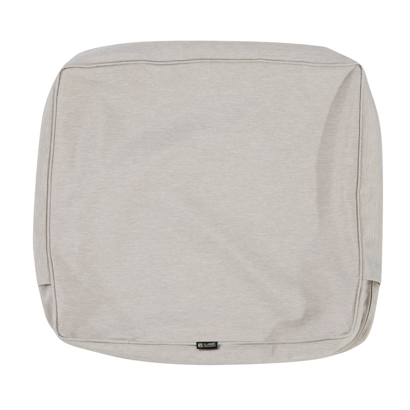 Pina Outdoor Lounge Chair Seat Cushion, Heather Gray, 4" H x 21" W x 20" D