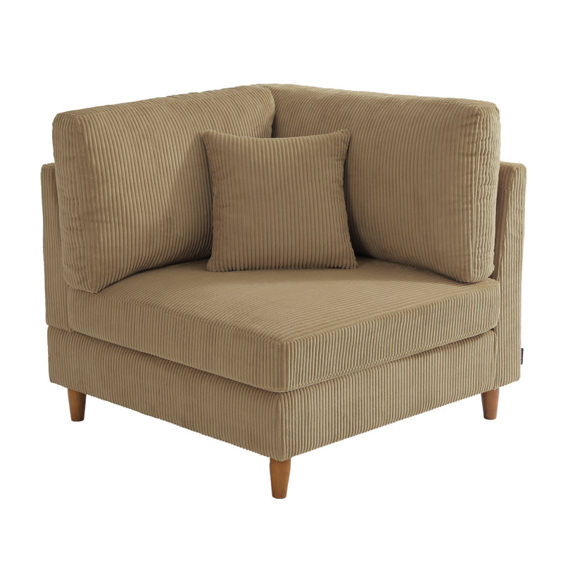 Upholstered Accent Chair, Camel