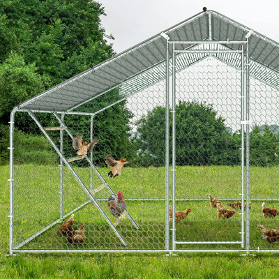 Derossitte Large Chicken Perch for Coop, Chicken Roost Ladder Toys for Chicken Run