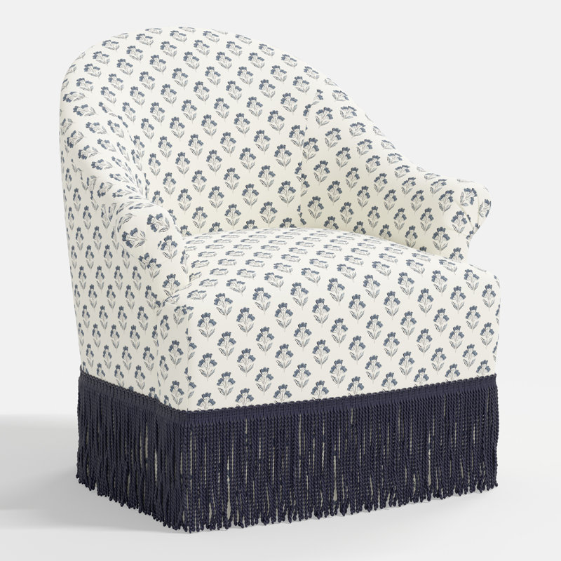 Marie Swivel Chair, Francie Blue
