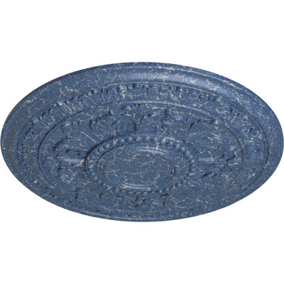 Endurathane Tellson Ceiling Medallion, 30 5/8"OD x 2 1/2"P (Fits Canopies up to 6 3/4"), Hand-Painted Americana Crackle Finish