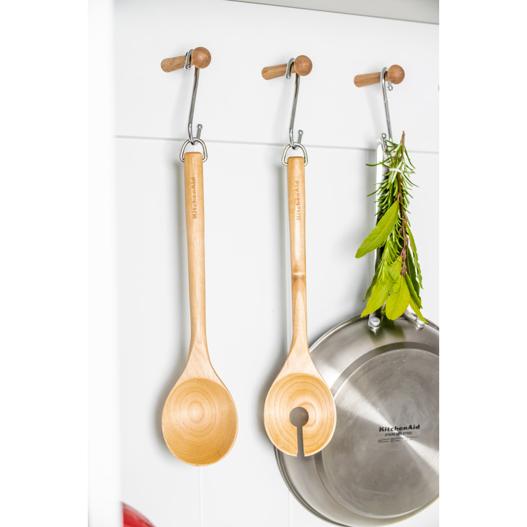 Birch Wood 2 Piece Salad Servers Set