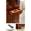 Nouvelle armoire d'angle en verre ébène de style chinois