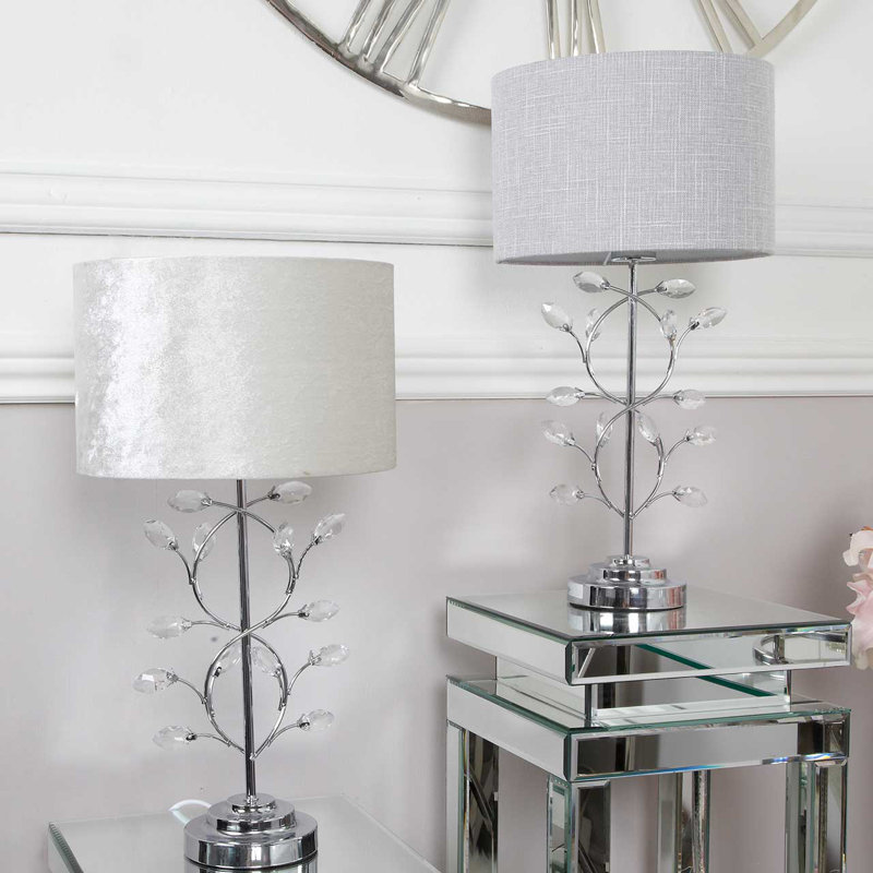 Golders Luxury Table Lamps, 53cm Bedside Buffet Lamp with Metal Base and Linen Shade