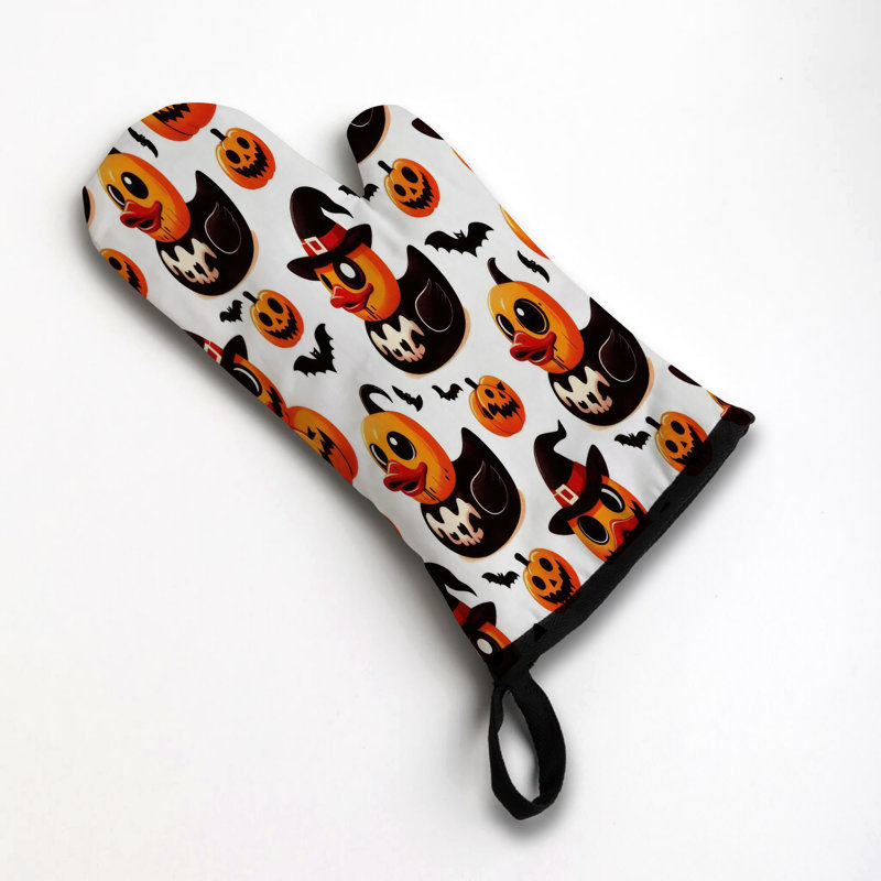 Ghostly Ducks Oven Mitt Cotton Twill