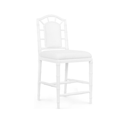 Delia Upholstered Stool with Solid Wood Frame