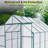 8x10 Polycarbonate Greenhouse With Double Door For Outdoor Backyard Green