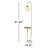 Premont 61.25'' Brass Tray Table Floor Lamp