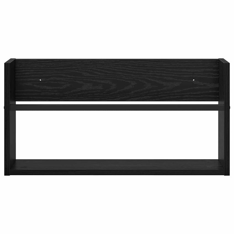 Wood Magazine Rack, Black
