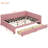 Upholstered Daybed With Storage  Pink Linen , No Box Spring, Bed 2 In Pink Linen - Stable Frame For A Good Night's Rest-1129669272