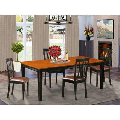 Loraine Butterfly Leaf Rubberwood Solid Wood Dining Set -  Red Barrel StudioÂ®, RDBL2314 34941198