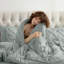 Ensemble d'édredon plissé avec draps Bed-in-a-Bag-103134074-103134051