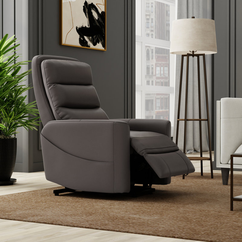 Fauteuil relevable en similicuir Bentley, Gris