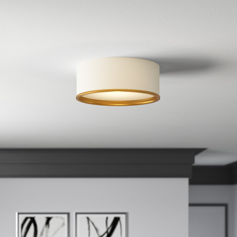 Hafner Flush Mount, Matte White