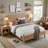 Arden Solid Wood Panel Bed - Queen, Light Driftwood-87732044-87732040
