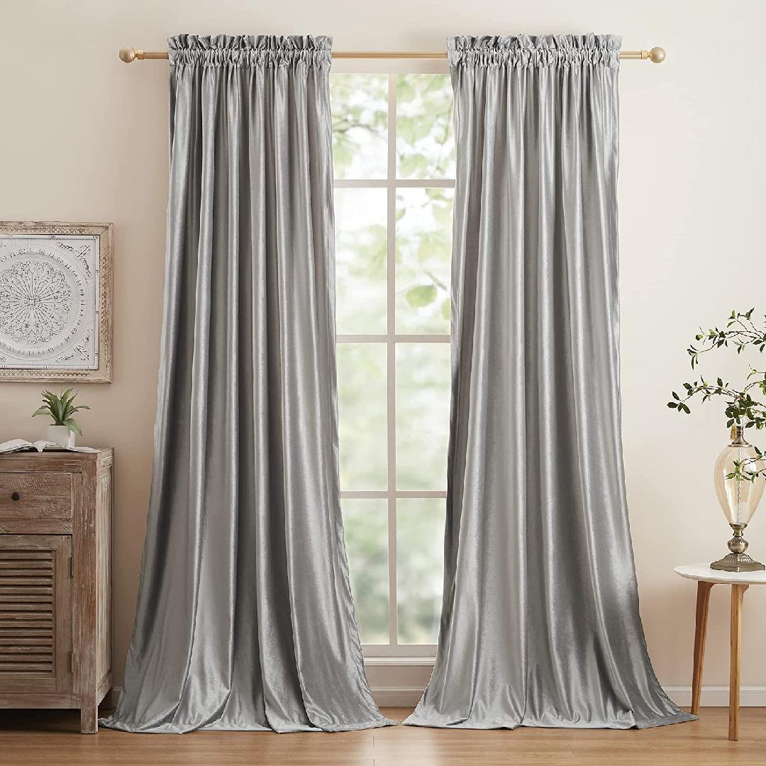 Mercer41 Elliotte Velvet Blackout Curtain Pair & Reviews | Wayfair