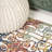 Wolfhard Ornate Trellis Cream/Blue/Orange Indoor/Outdoor Rug-1607307437