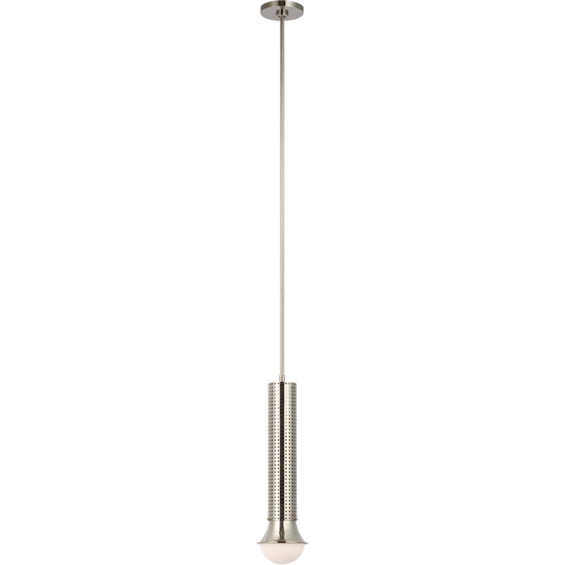 Kelly Wearstler Precision Petite Elongated Pendant, Polished Nickel