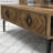 Modern Walnut Coffee Table, 41.3 x 13.6 x 23.6 inches | 100% Melamine Coated Particle Board, Thickness: 0.7 inches | Stylish & Durable Design for Living Room, Elegant Novelty Decor