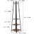 8-Hook Coat Rack with Storage Shelves