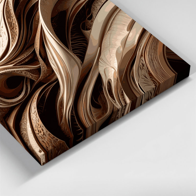 Art mural sur toile Biomorphic Abstraction 16, H 24 po x l 36 po