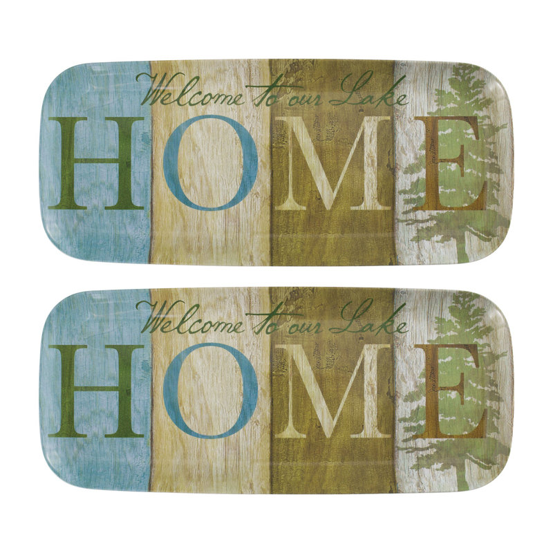2-Piece Lake Home 15" Tray