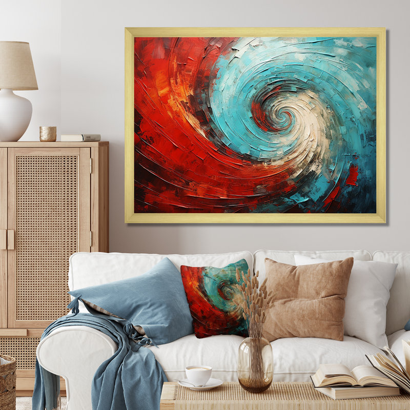 Cheryel - Spirales abstraites, impression d'art mural_106176, H 34 po x l 44 po x P 1,5 po