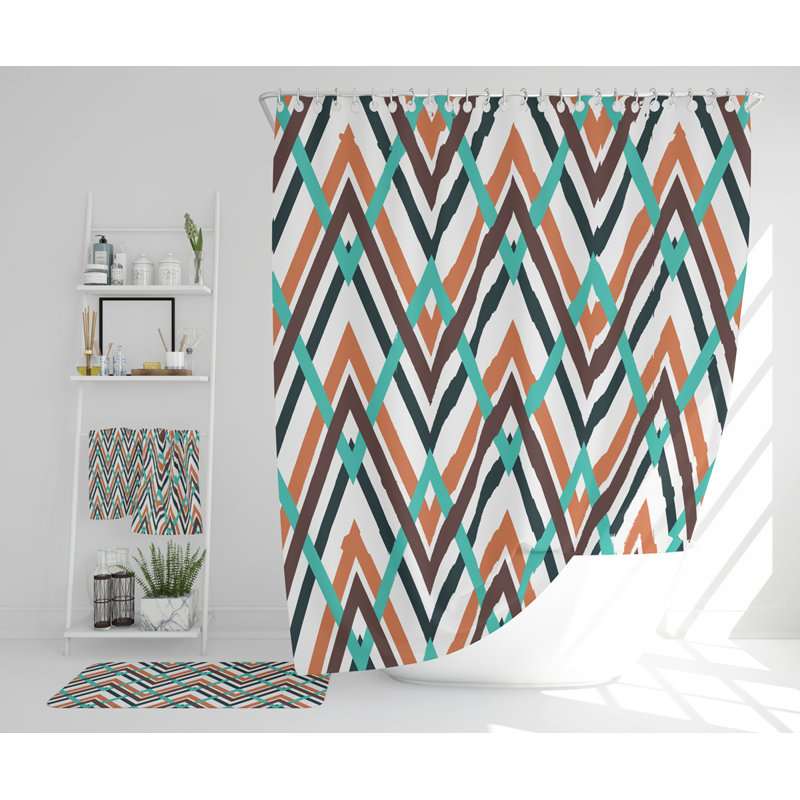 Nenia Polyester Shower Curtain Set