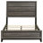 Cabrillo Grey Oak Wood Full Panel Bed