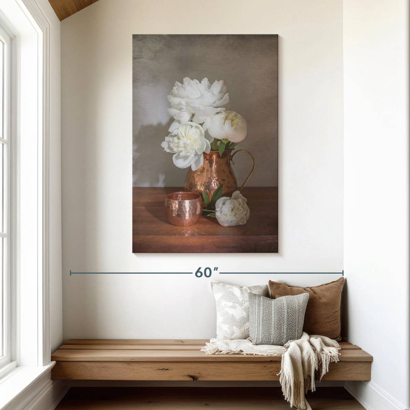 Harnek Vintage Peony Dreams III, H 48 po x l 32 po