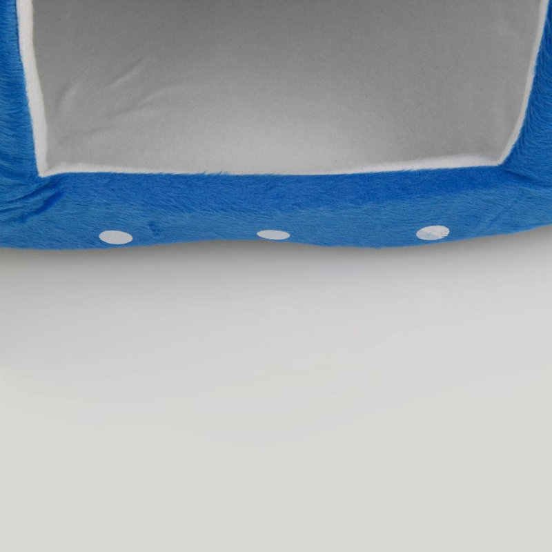 Dôme d’animal doux en coton Ricard, l 11,8 po x P 12,2 po x H 13,8 po, Bleu foncé
