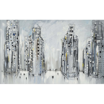 City Street Scene Print by Ekaterina Ermilkina RFA Decor