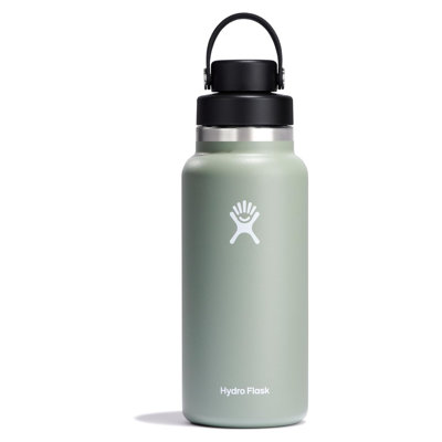 Hydro Flask Standard Wide Flex Chug Cap Insulated Water Bottle, 32oz, Agave