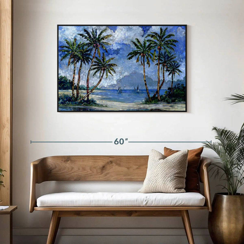 Gillard Impressions Of Palms II, H 29 po x l 43 po