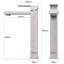 Olla Bathroom Tall Square Sink Vanity Tap Faucet Mono Basin Mixer
