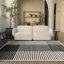 Striped Contemporary Modern Indoor Area Rug