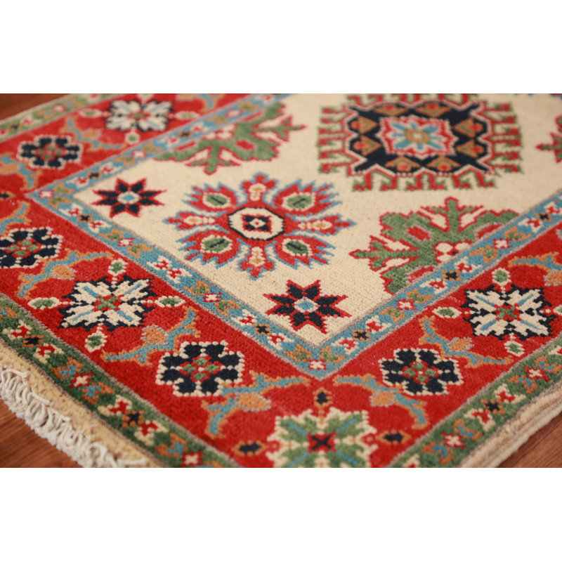 Tapis décoratif géométrique Kazak