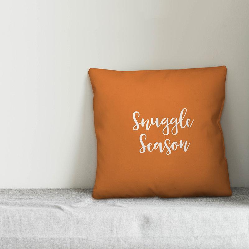  Coussin Snuggle Season, Orange, Coussin décoratif