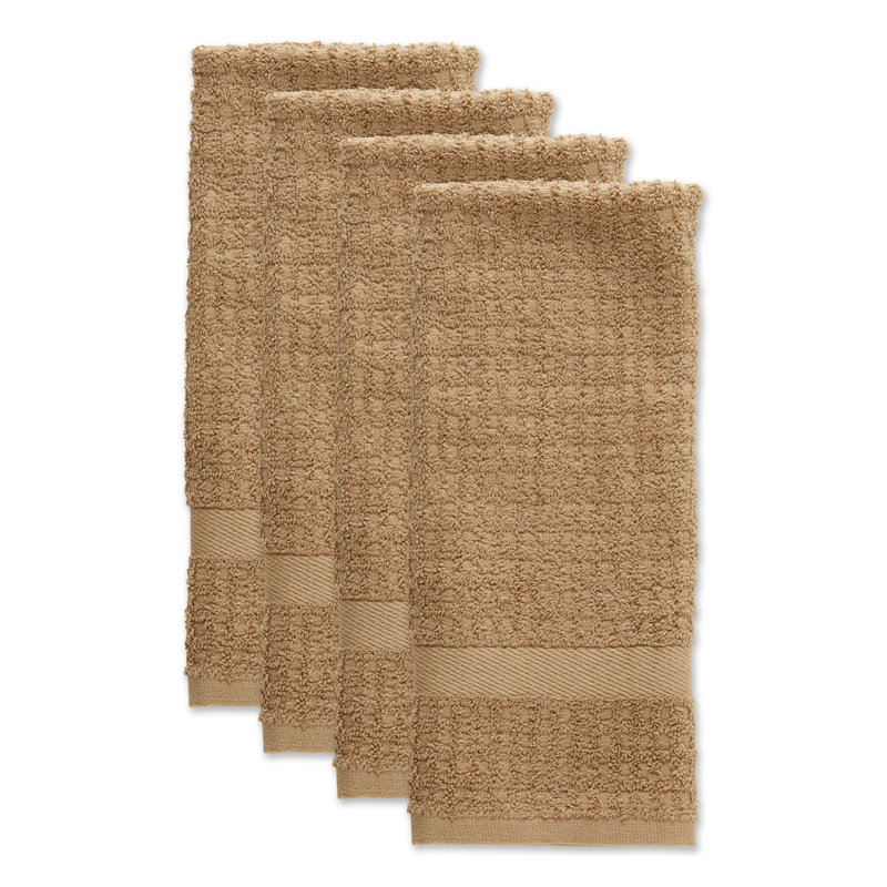 Waffle Tea Towel Kitchen Towel, Brown