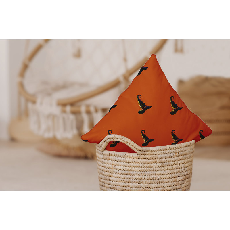 Housse de coussin pour l’extérieur witches brew, H 20 po x l 20 po x P 7 po, Orange