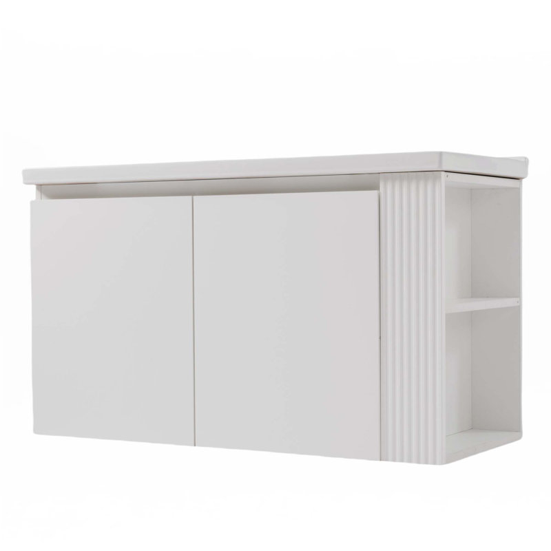 36" Floating  Wall-Mounted Bathroom Vanity With Ceramic Sink