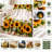 Sunflower Farmhouse Rustic Throw Blanket, Cozy Plush Decorative Blanket for Sofa, Couch, Bedroom, Living Room Home Decor-135620599