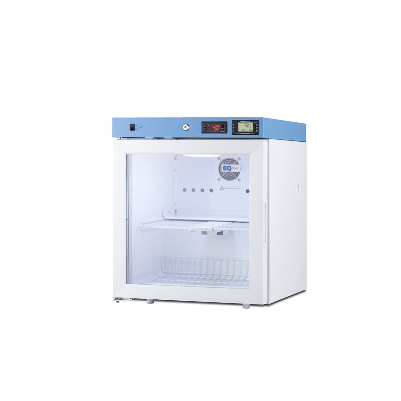 EQtemp 19" Wide Compact Healthcare Refrigerator, Certified to NSF/ANSI 456 Vaccine Storage, Left Hand Swing