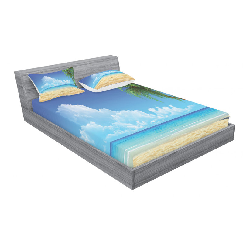 Microfiber Sheet Set, Queen Sheet Set with Fitted Sheet