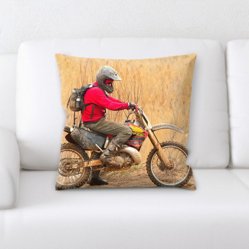 Coussin décoratif vélo de saleté