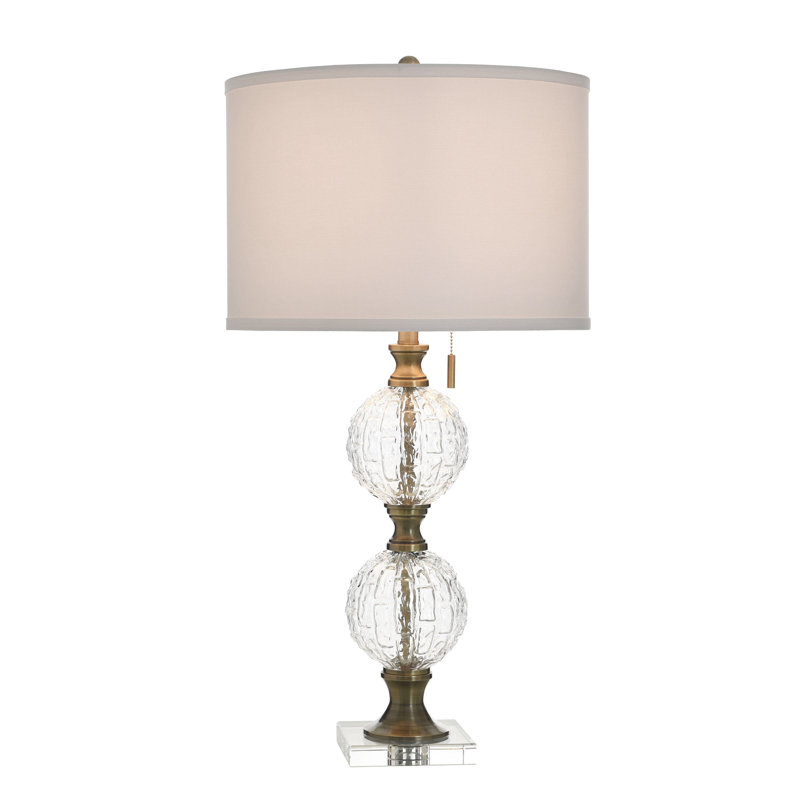 Lampe de table en verre empilé Clearhaven