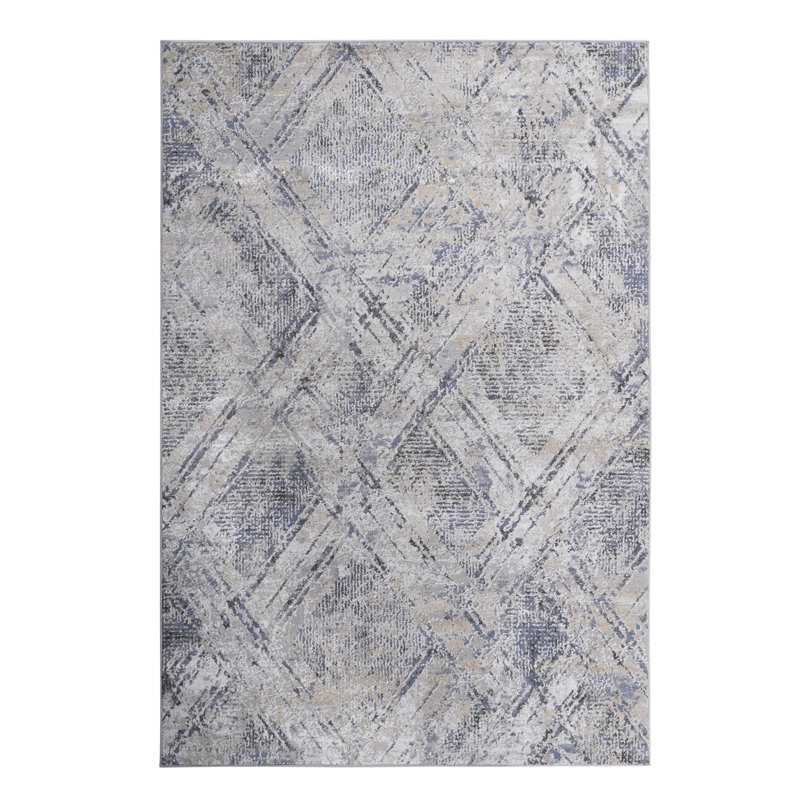 Geometric Non-Shedding Living Room Bedroom Dining Home Office Stylish And Stain Resistant Area Rug, Rectangle 5'3" x 7'6"